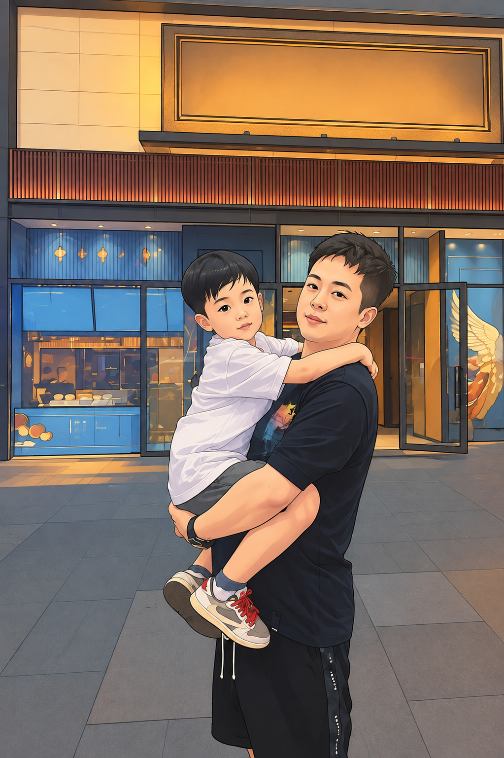 听说这里是爷爷做生意的城市 卡通图